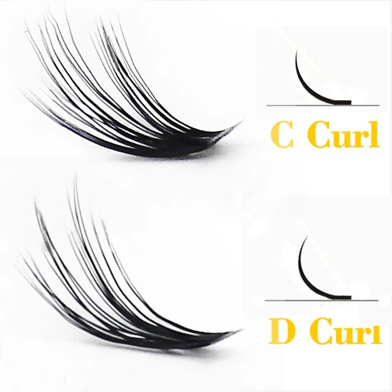 Bundles Natural Eyelash Extension 3D Russia Individual Eyelash Cluster Makeup Tools L alternate view