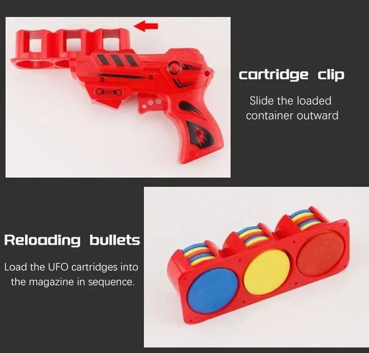 Kids Soft Catapult Flying Saucer Gun Toy | EVA Foam Shooting Toy for Parent-Child Play detail view