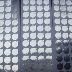 Universal Metallic Silver Aluminum Foil Seal Stickers | Tamper-Proof Bottle Seals