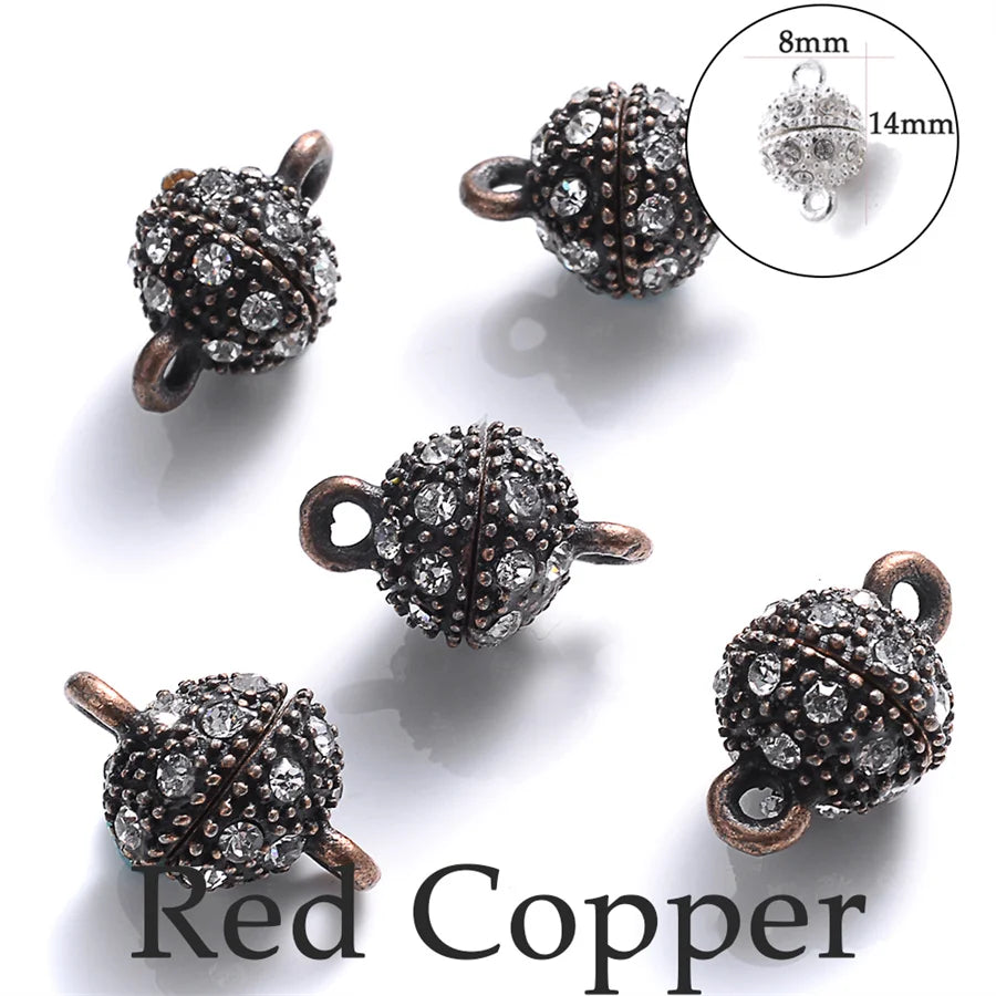 Heart Round Magnetic Clasps Set | DIY Jewelry Connector Charms lifestyle view