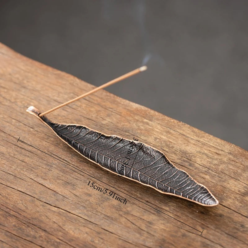 Creative Incense Holder Boat | Old Men Fishing Japanese Style Incense Stick Burner detail view