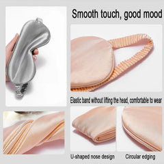 Imitated Silk Sleep Eye Mask | Soft Comfortable Sleeping Shield for Light Blocking detail view