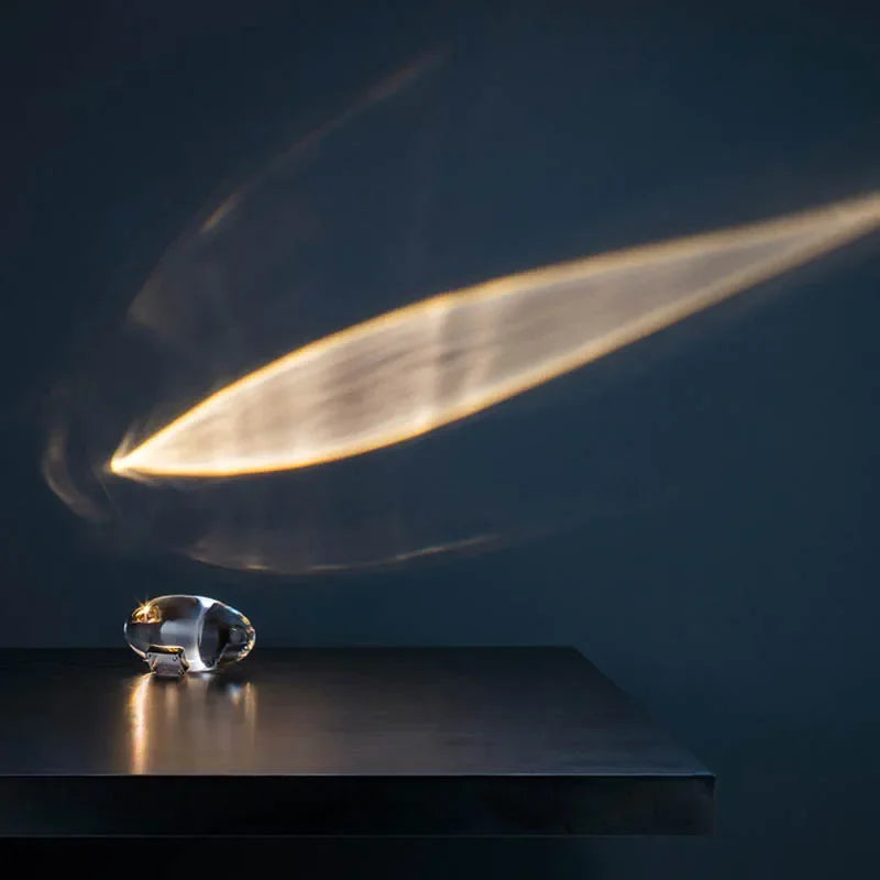 Crystal LED Table Lamp | Italian Designer Eye of the Sky Bedside Decor alternate view