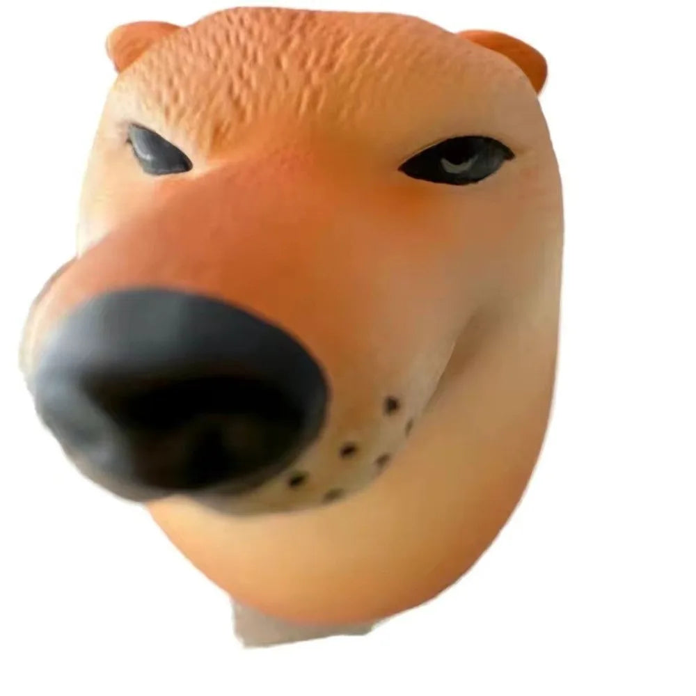 Shiba Inu Egg Squishy Toy | Stress Relief Slow Rebound Desk Decor close-up view