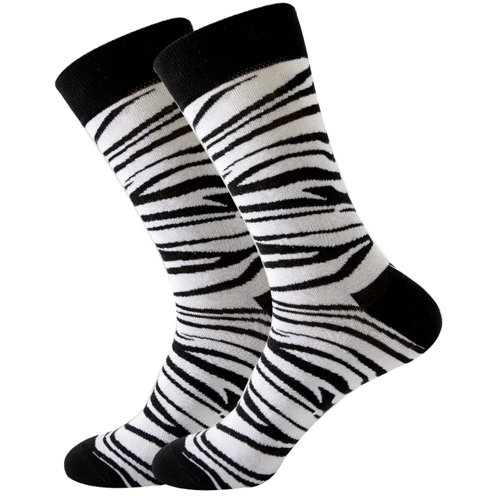 Sock Combed Cotton Funny Men's Big Size Crew Harajuku Hip Hop Thick Long Socks