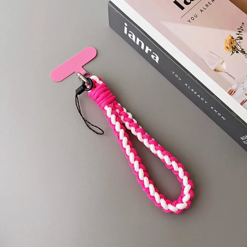 IN Korea Universal Braided Short Mobile Phone Lanyard Strap Hanging Chain Ring Cord additional angle