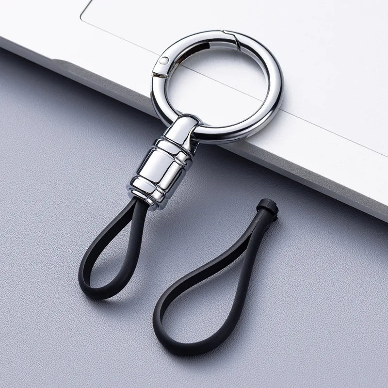 Heavy Duty Metal Keychain | Business Anti-Lost Key Ring detail view