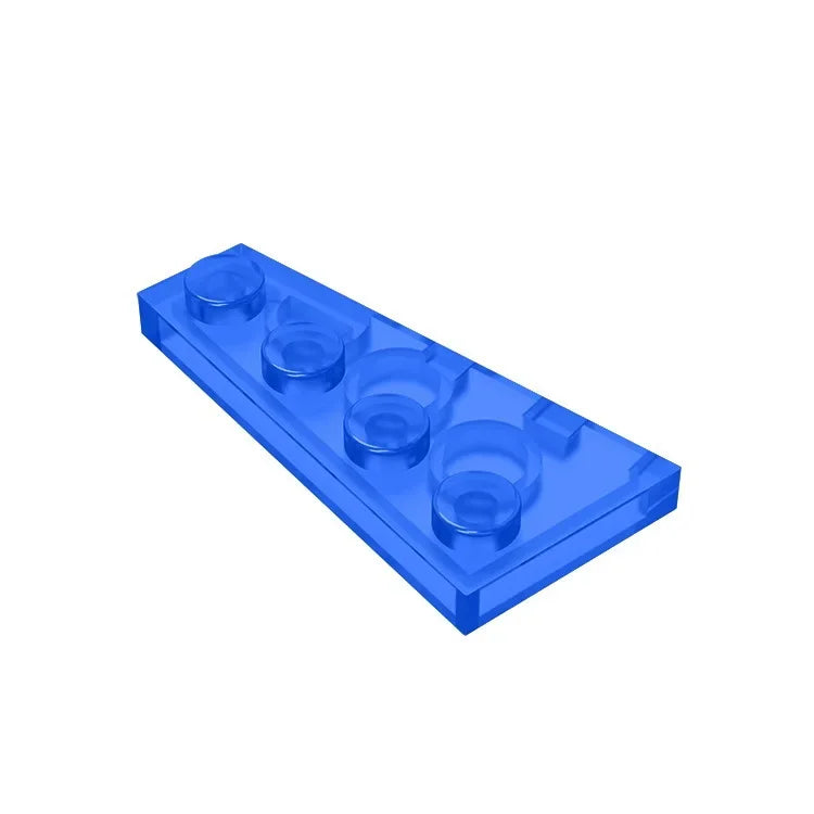 Gobricks GDS-549 Wedge Plate 4 x 2 Right | Building Block for Compatible DIY Sets close-up view