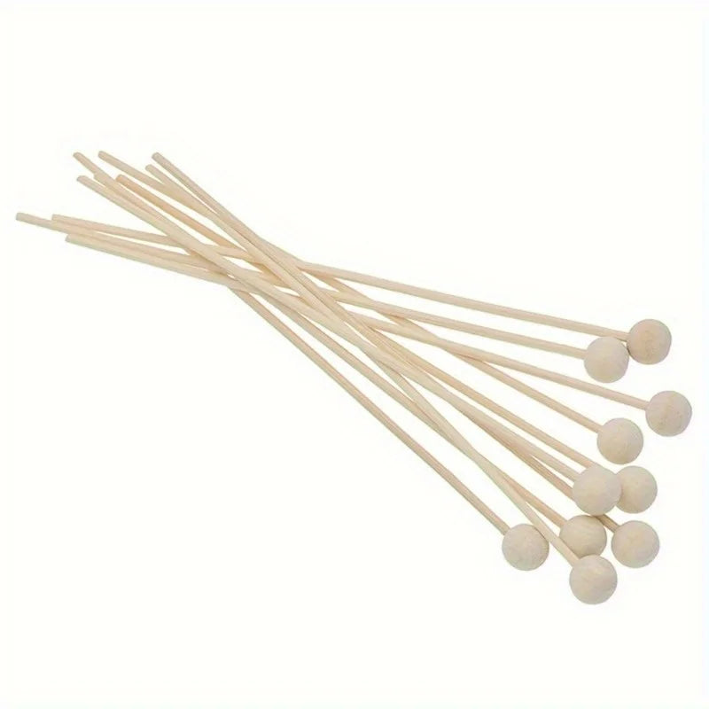30Pcs Wood Bead Aroma Diffuser Sticks | Natural Rattan Reed Sticks for Home Fragran additional angle