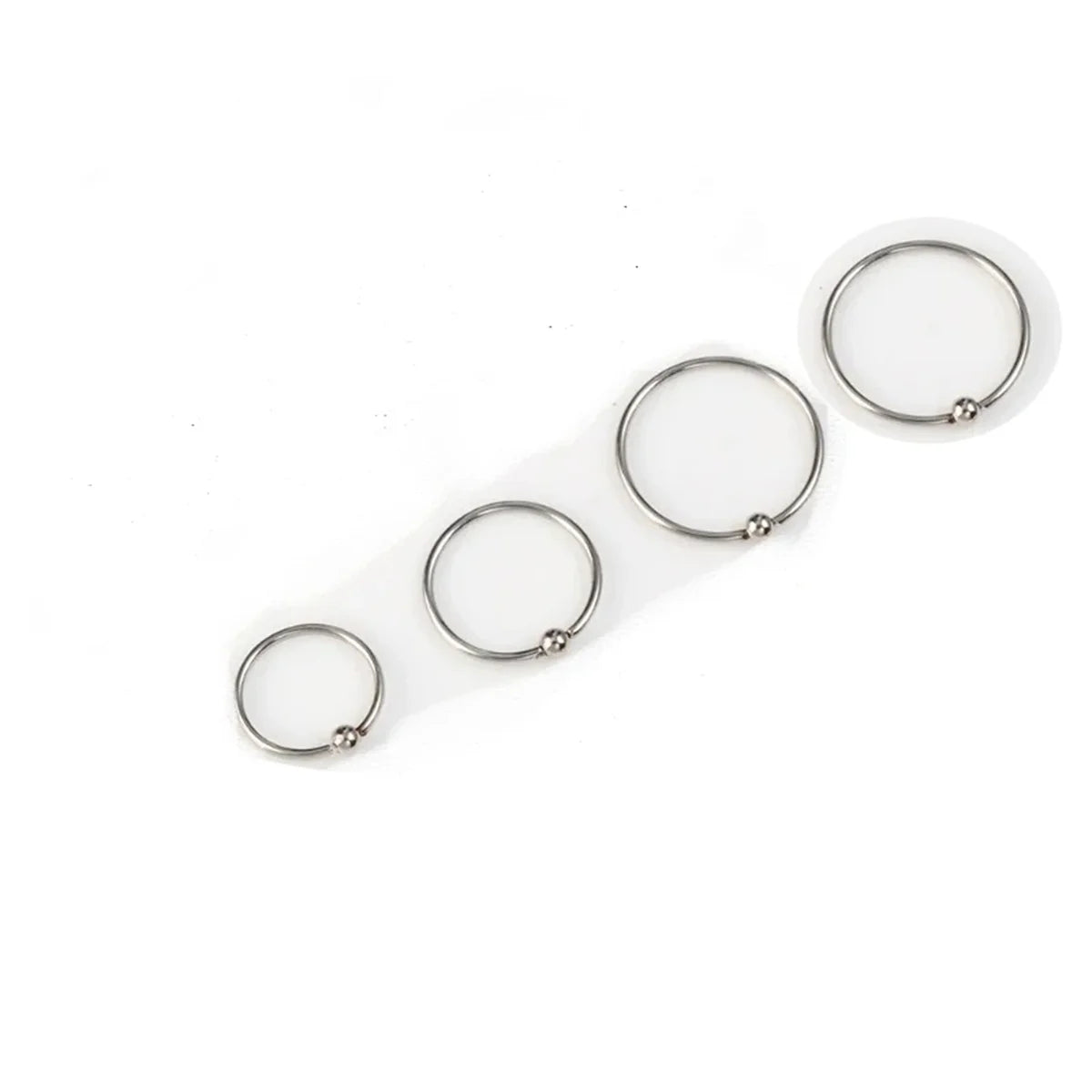 4Pcs 20G 316L Stainless Steel Captive Bead Rings Nose Rings Daith Tragus Cartilalge H alternate view