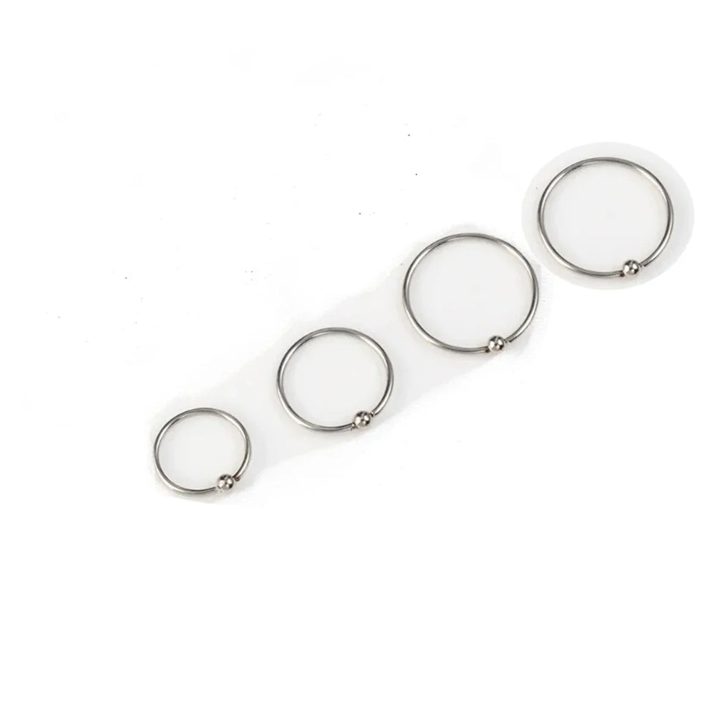 4Pcs 20G 316L Stainless Steel Captive Bead Rings Nose Rings Daith Tragus Cartilalge H alternate view
