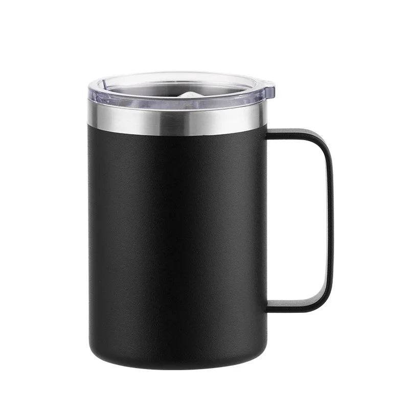 New Double Wall Stainless Steel Coffee Mug 12oz 16oz Tea Cup 350ml 450ml Insulated Therm detail view