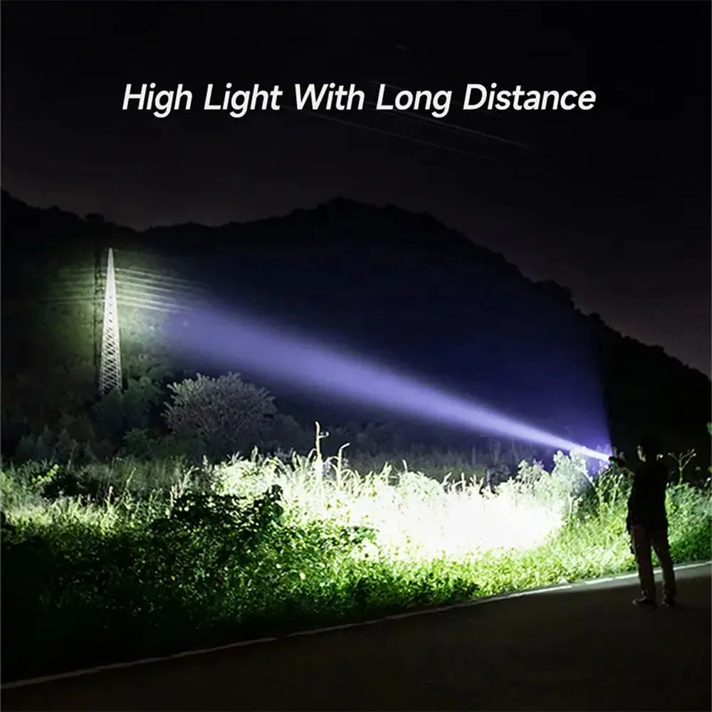 USB Rechargeable LED Flashlight 2 in 1 | Super Bright Mini Torch with Power Bank detail view