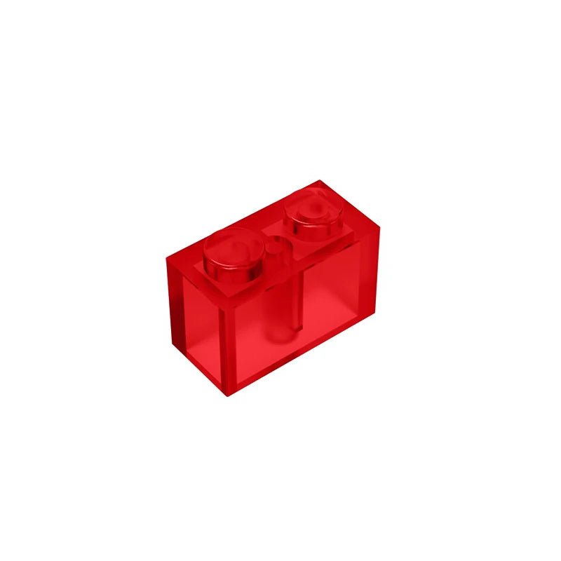 Educational Assemblage Gobricks Brick 1 x 2 without Bottom Tube | Compatible with Lego close-up view