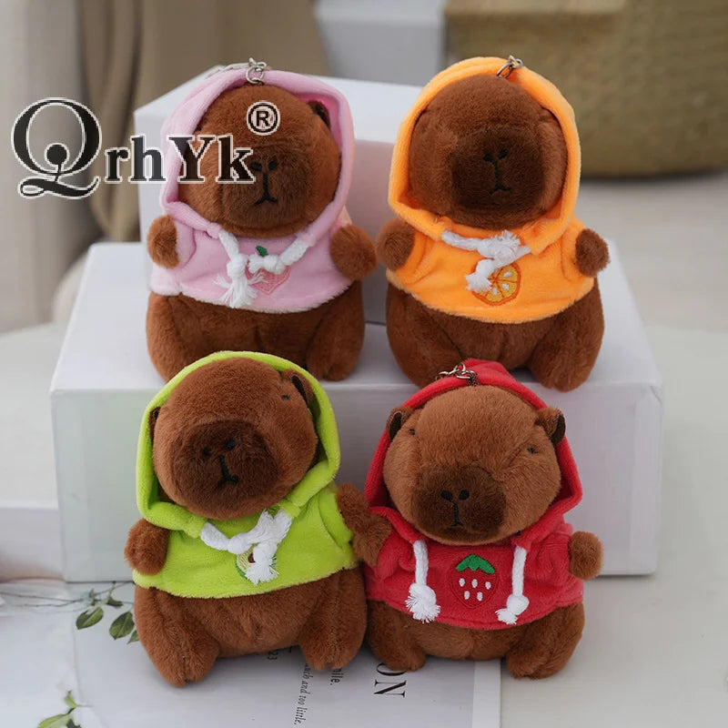 Capybara Plush Keychain | Cartoon Bag Pendant and Car Keyring additional angle