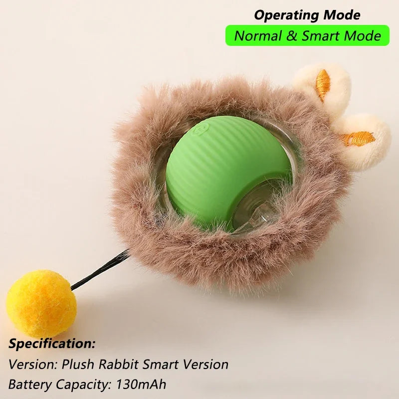 Interactive Smart Cat Toy Ball | Automatic Rolling Ball with Obstacle Avoidance detail view