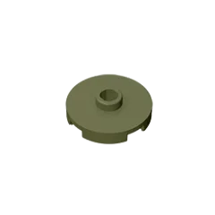 Gobricks GDS-1041 Tile Round 2x2 with Open Stud | Compatible Building Block for DIY E lifestyle view