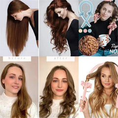 Heatless Curling Rod Headband | No Heat Hair Curler Set for Overnight Soft Curls detail view
