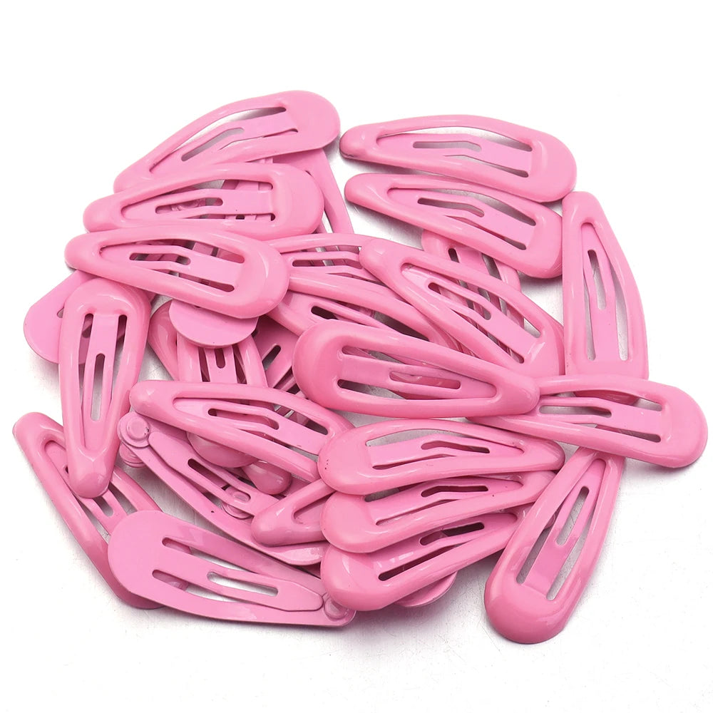 30pcs 3cm Colorful BB Hair Clips Girls Water Drop Shape Hairpin Cute Princess Barrett lifestyle view