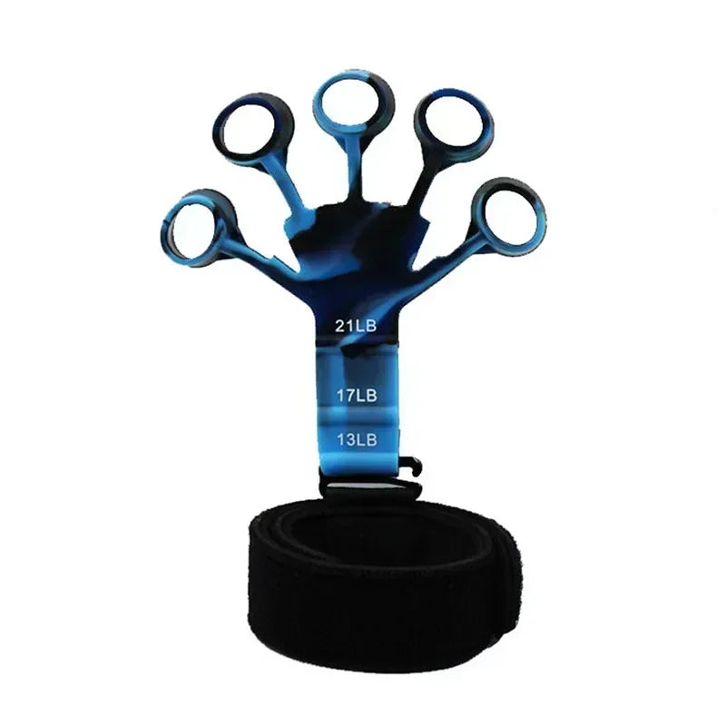 6 Level Finger Strengthener | Silicone Hand Grip Trainer for Guitar and Sports alternate view