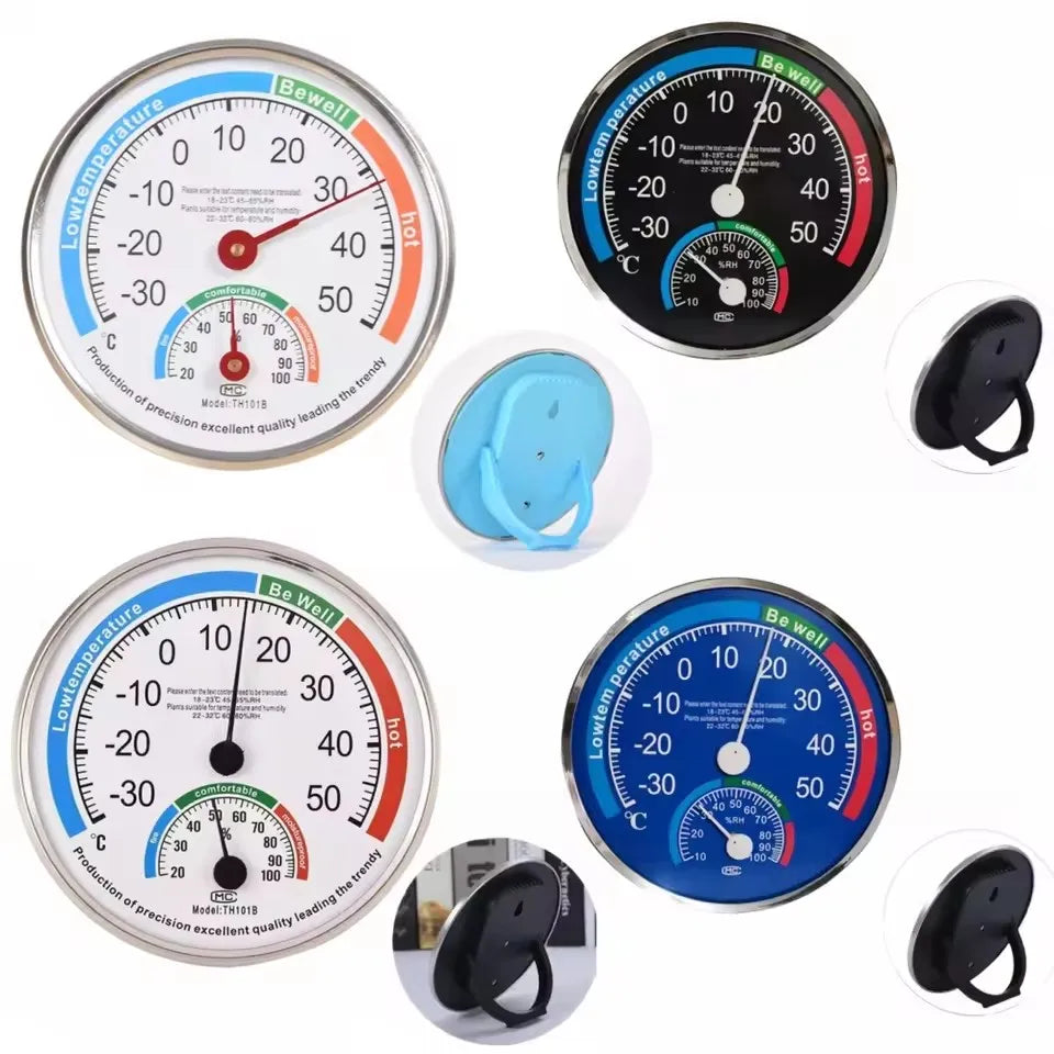 IDEABEL Analog Thermometer Hygrometer | Indoor Outdoor Humidity Monitor detail view