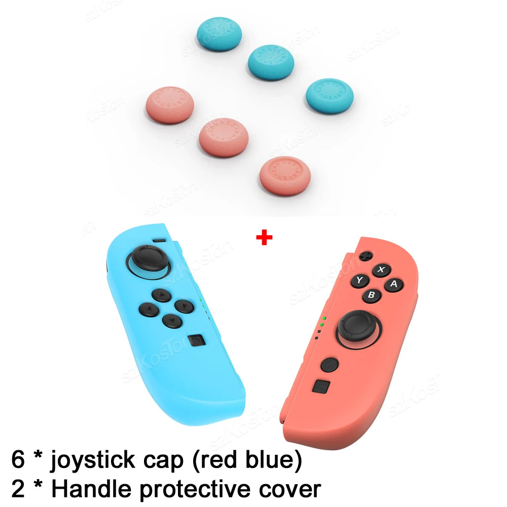 Thumb Grips Caps Set for Switch 2 Handle Joystick Cap Cover Three Model Designs for additional angle