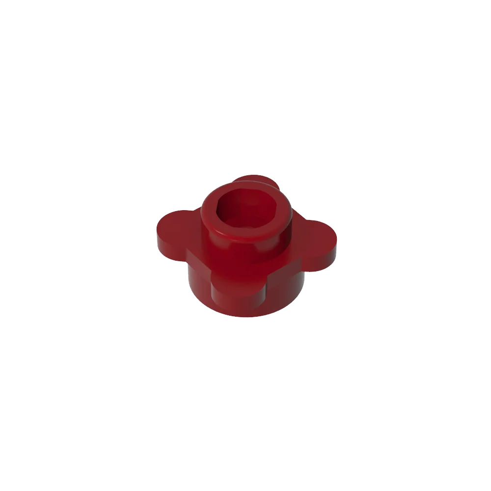 Gobricks GDS-839 Plate Round 1x1 with Flower Edge | Compatible with Lego 33291 28573 detail view