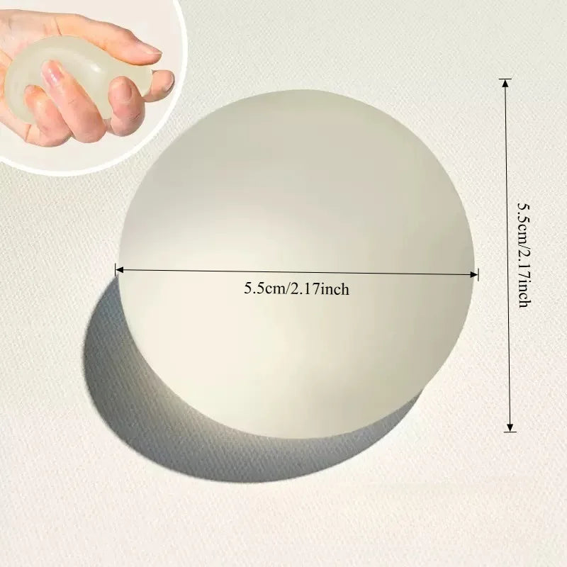 Squishy White Transparent Maltose Squeeze Toy Soft Mochi Anti Stress Fidget Toy Simul lifestyle view