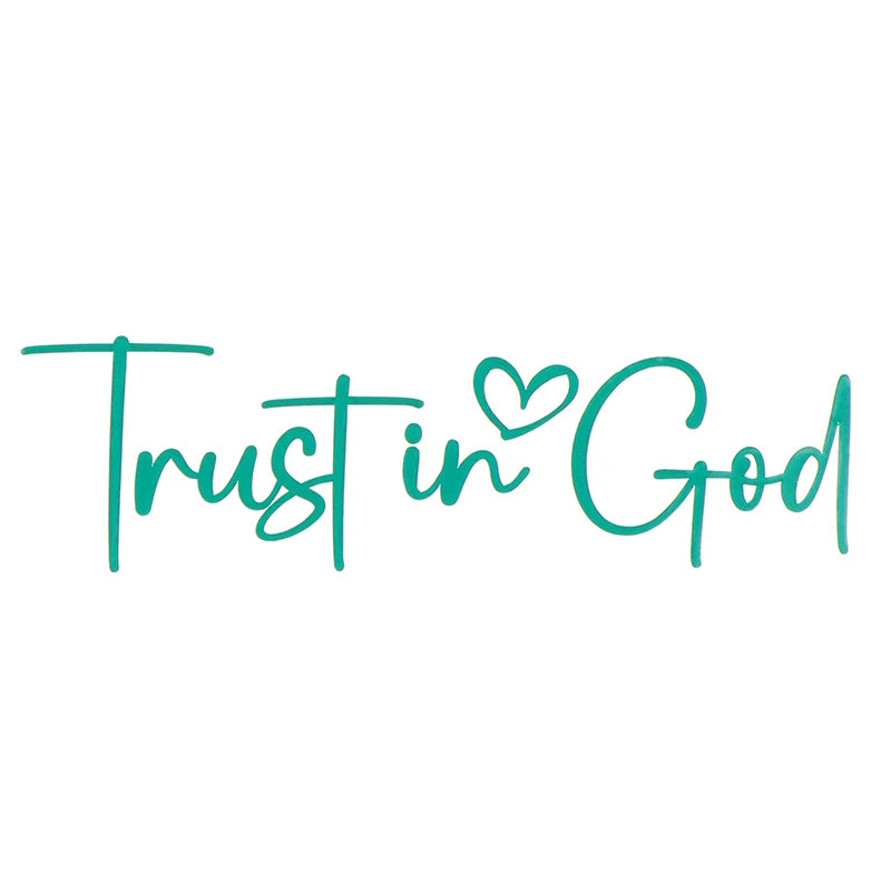 Trust In God Car Mirror Decal