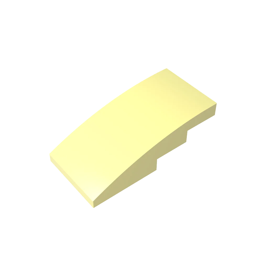 Slope, Curved 4 x 2 Building Block (Gobricks GDS-660) | Compatible with Lego 93606 Pa alternate view