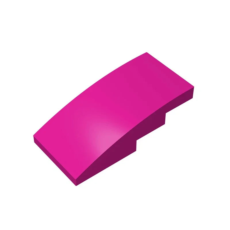 Slope, Curved 4 x 2 Building Block (Gobricks GDS-660) | Compatible with Lego 93606 additional angle
