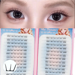 Large Capacity Korean Style Eyelashes Clusters | Dense DIY Mink Lashes for Eye Enlarg alternate view