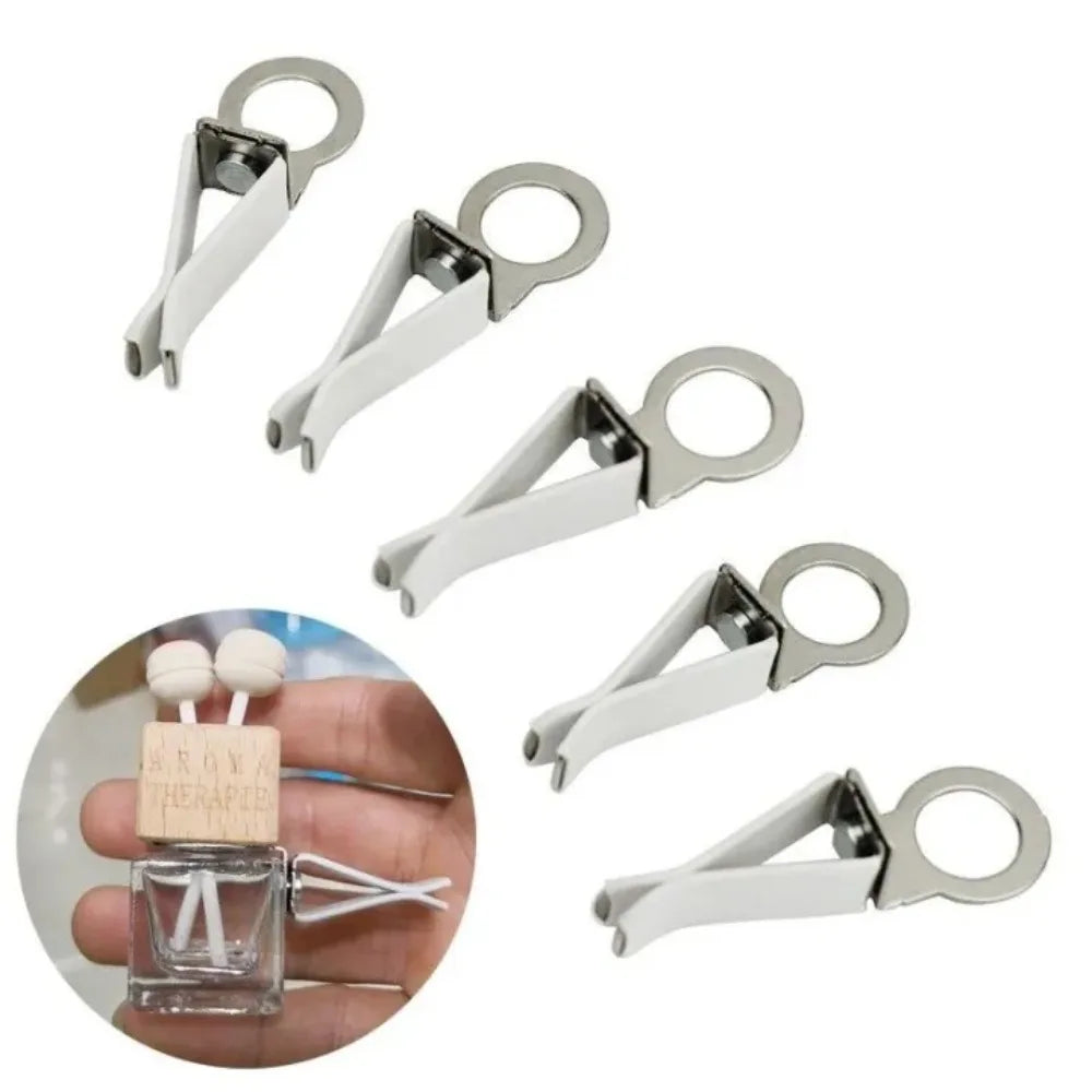 6pcs Car Vent Clips Metal Car Perfume Bottle Diffuser Exhaust Clip 360° Rotating Ai additional angle