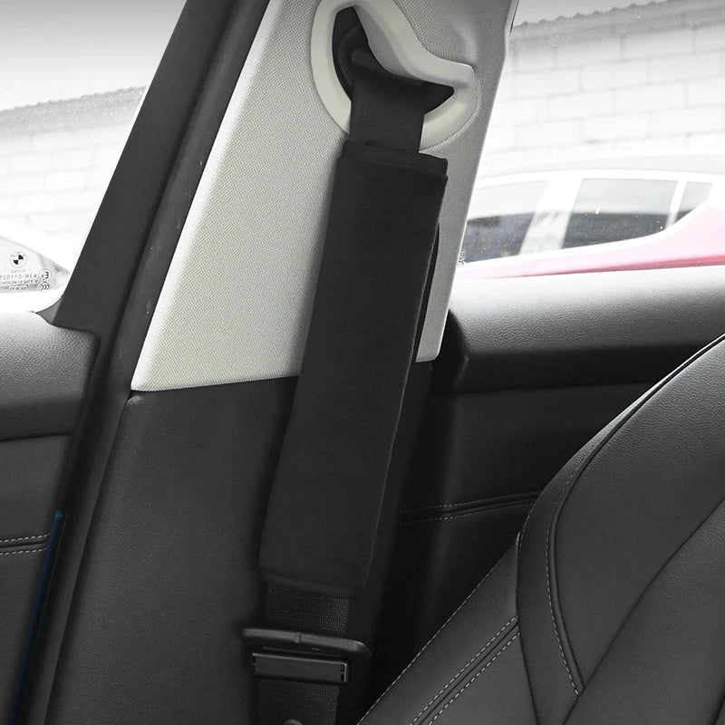 Plush Seat Belt Covers for Adults and Kids, 2-Pack