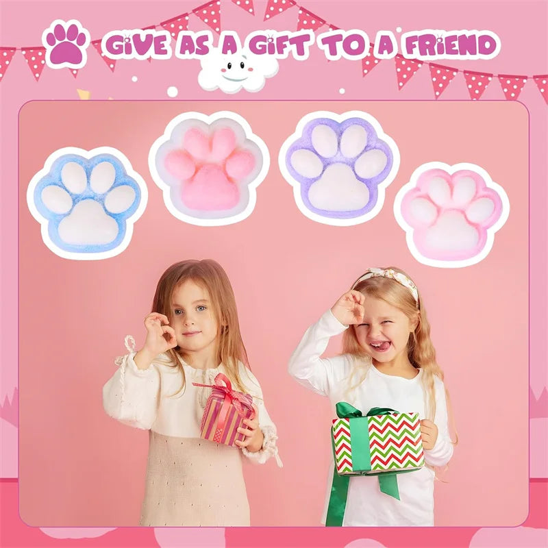 Cat Paw Squishy Toy | Cute Fufu Stress Relief Fidget for Kids and Adults lifestyle view