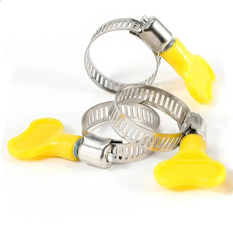 Adjustable Worm Drive Hose Clamps Set | 5-Pack Stainless Steel Pipe Clips