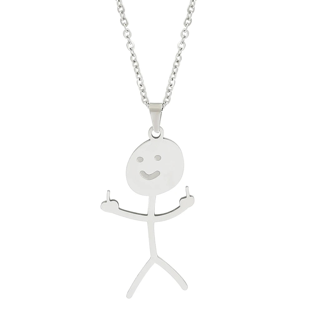 Funny Doodle Earrings for Women | Y2K Stainless Steel Character Studs alternate view