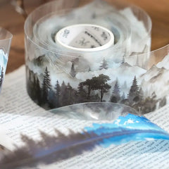 Natural Forest Tape Sticker | 4.5x200cm Scenery Decorative Masking Tape for Junk Jour alternate view