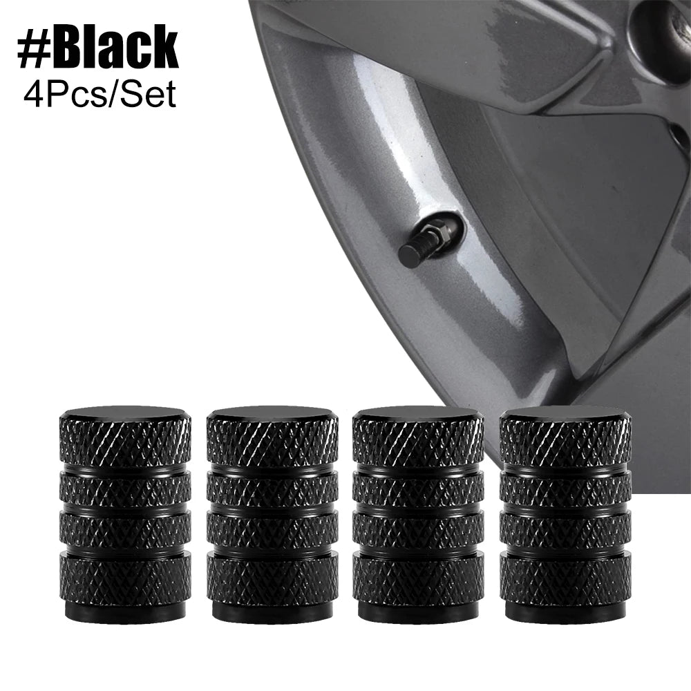 Aluminum Tire Valve Caps, Dustproof Stem Covers for Car Truck Bike detail view