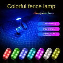 Wireless LED Car Interior Lights | USB Rechargeable Ceiling Lamp & Reading Light