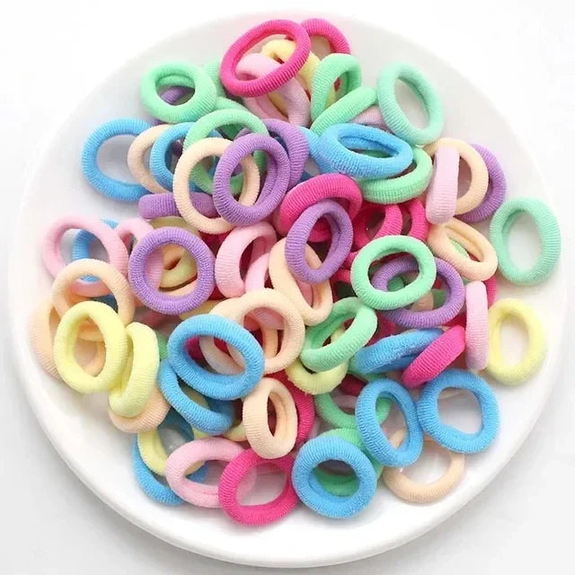 Ponytail Hold Small Hair Tie Rubber Bands Scrunchie Hair lifestyle view