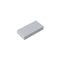 Gobricks GDS-566 Tile 1 x 2 with Groove | Compatible Building Block alternate view