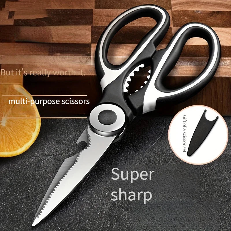 Stainless Steel Kitchen Scissors | Heavy Duty Multipurpose Shears alternate view