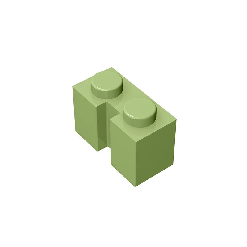 Gobricks GDS-798 Brick 1x2 with Groove | Compatible Building Block for DIY Sets alternate view