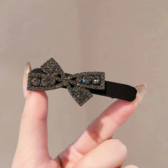 Sweet Bow Rhinestone Hair Clips 2pcs/set detail view