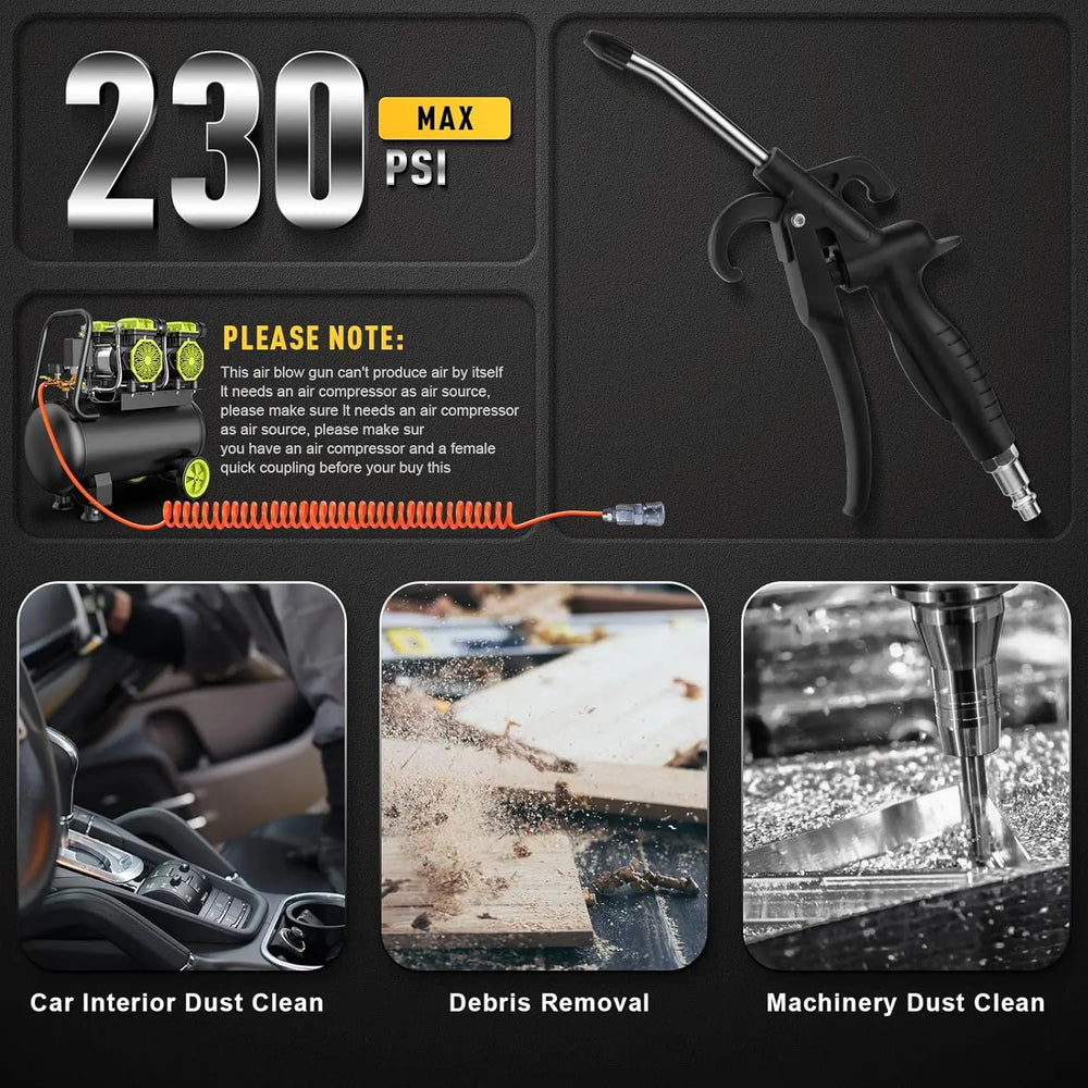 High Pressure Air Blower | Rust Proof Pneumatic Cleaning Tool additional angle