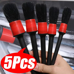 Car Detailing Brush Set 5 Pcs PP