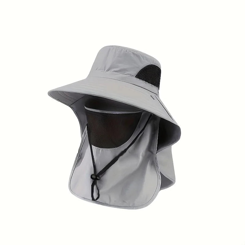 Summer Sun Hat with Neck Flap | UV Protection Outdoor Cap for Hiking Fishing additional angle