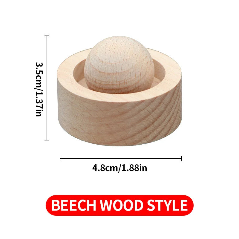 Solid Wood Essential Oil Diffuser Sphere | Natural Aromatherapy Accessory alternate view