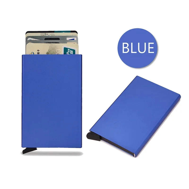 RFID Blocking Metal Wallet | Slim Pop Up Card Holder for Men and Women alternate view